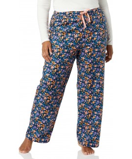 Brushed Flannel Women's Relaxed-Fit Pajama Sleep Pant with Drawstring