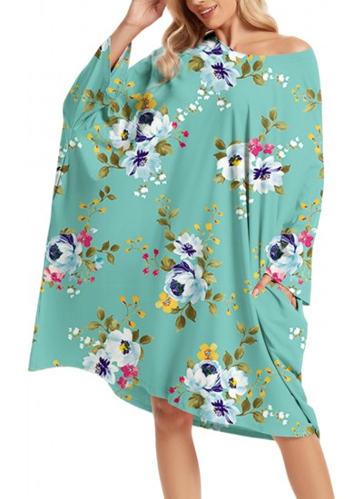 Oversized Sleep Shirt for Women Plus Size Nightgown with Pocket Fit S-5XL