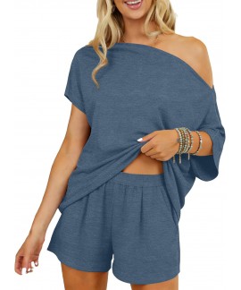 2 Piece Short Sets for Women Sexy Lounge Pjs Cute ...
