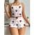 2pc White with red strawberry 