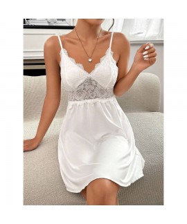 Lace Trim Sleep Dress Chemise Nightgown for Women ...