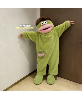 Cartoon Funny Big Mouth Fleece Onesie Pajamas for ...