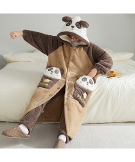 Men's Winter Fleece Bathrobe Sets - Thick Warm Lou...