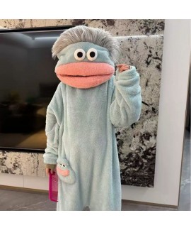 Cozy Fleece Onesie Pajamas for Kids - Funny Monste...