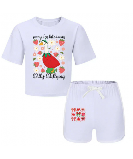 Gold Thread Summer Unisex T-Shirt And Shorts 2-Pie...