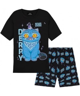 K-Pop Demon Hunter Short Sleeve Top Shorts 2-Piece Kids  “Derpy”,“Huntrix”,“Saja Boys” Age 5-14 Pajama Set 