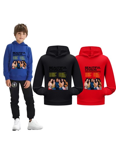 KATSEYE Kids Pocket Hoodie & Sweatpants Set – Short Hoodie Sports Outfit