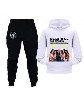 KATSEYE Kids Pocket Hoodie & Sweatpants Set – Short Hoodie Sports Outfit