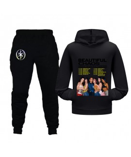 KATSEYE Kids Pocket Hoodie & Sweatpants Set – Short Hoodie Sports Outfit