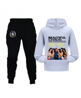 KATSEYE Kids Pocket Hoodie & Sweatpants Set – Short Hoodie Sports Outfit