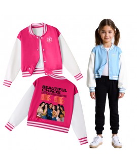 Katseye Themed Spring & Autumn Kids Baseball J...