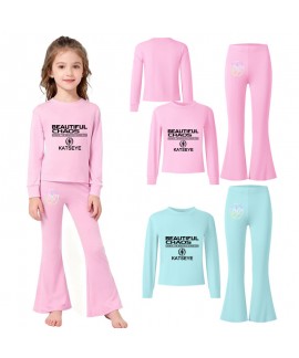 Katseye Summer Short Sleeve T-Shirt & Flared L...