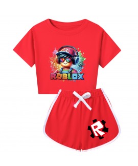 Roblox Summer Short Sleeve Sleepwear For Kids & Adults Matching Pajamas Set