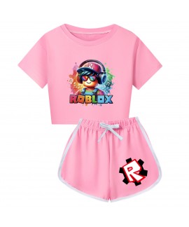 Roblox Summer Short Sleeve Sleepwear For Kids & Adults Matching Pajamas Set
