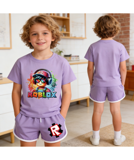 Roblox Summer Short Sleeve Sleepwear For Kids &amp...