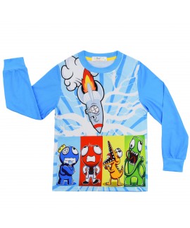 Roblox Rainbow Friends "Blue" Kids Crown Character Graphic 2-Piece Pajama Set