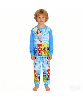 Roblox Rainbow Friends "Blue" Kids Crown Character Graphic 2-Piece Pajama Set