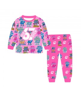 SIX SEVEN 67 Kids Milk Silk Digital Print Long Sle...