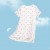White All-Over Strawberry Print 