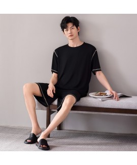 Men's Modal Cotton Vest Sleepwear Set - Casual Lou...