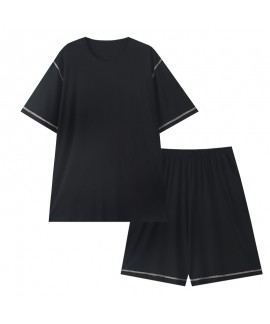 Men's Modal Cotton Vest Sleepwear Set - Casual Lounge Shorts & Tank Top for Summer