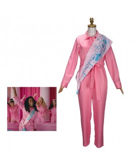Movie Barbie Cos Costume Barbie Jumpsuit Cosplay C...