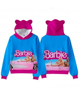 Barbie Live Version COS Digital Printing Casual Cute Cat Ears Printed Barbie Pyjamas