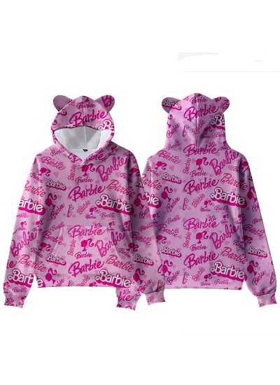 Barbie Live Version COS Digital Printed Barbie Pyjamas Casual Cute Cat Ears