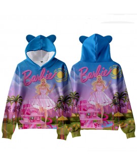 Barbie Live Version COS Digital Printed Barbie Pyjamas Casual Cute Cat Ears