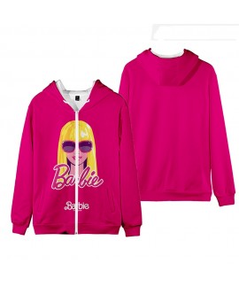 Barbie Princess Barbie Fashion Pullover Hooded Zipper Sweatshirt Barbie Pyjamas