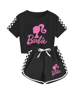 The Movie Barbie 100-170 Girls' T-shirt Shorts Sports Pajamas Barbie  Pajamas Suits