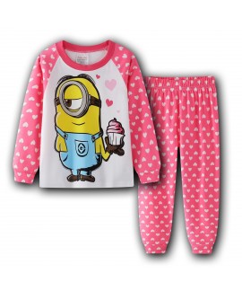 Minions Children's Cartoon Pajamas Le Buddies Minions Long Sleeved Cotton Pajamas Sets