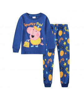 Peppa Pig Cartoon Long Sleeve Trousers Children's Pajamas Peppa Pig Pajamas Sets