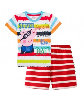 Peppa Pig Cartoon Short-sleeved Children's Pajamas...