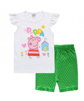Peppa Pig Cartoon Short-sleeved Children's Pajamas...