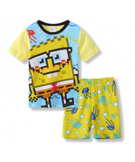 Spongebob SquarePants Thin Short-sleeved Pajamas S...