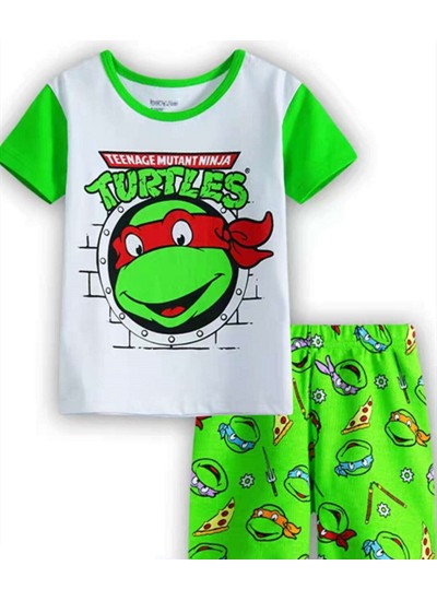 Children's Summer Short Sleeve Shorts Teenage Mutant Ninja Turtles Pajamas