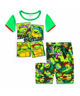 Children's Summer Short Sleeve Shorts Teenage Mutant Ninja Turtles Pajamas