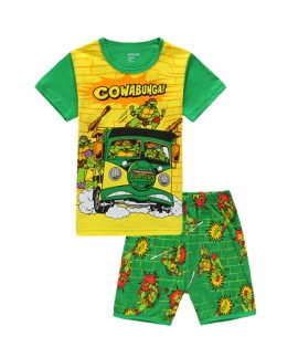 Children's Summer Short Sleeve Shorts Teenage Mutant Ninja Turtles Pajamas