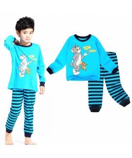 Tom And Jerry long Sleeves Trousers Kids' Pajamas ...