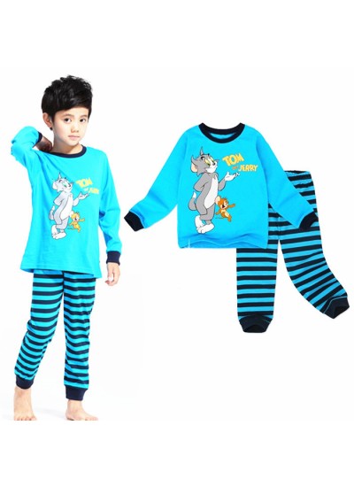 Tom And Jerry long Sleeves Trousers Kids' Pajamas Sets Tom And Jerry Pjs