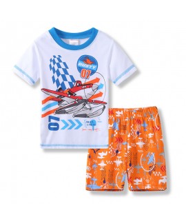 Cars Lightning Mcqueen Pajamas Cartoon Lightning Mcqueen Short Sleeve Pjs