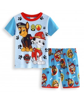 Matching Paw Patrol Pjs Paw Patrol Movie Short sleeve T-shirt Kids' Pajamas For Summer