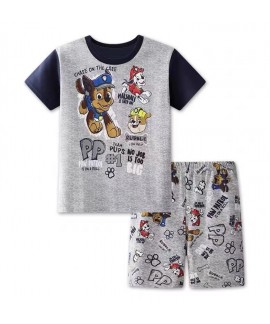 Matching Paw Patrol Kids' Pjs Paw Patrol Movie Short sleeve T-shirt Pajamas For Summer