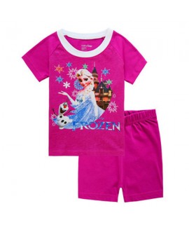 Cartoon Disney Elsa Pure Cotton Pajamas Elsa Frozen Pajamas Princess Elsa Pyjamas Set