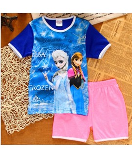 Disney Elsa Pure Cotton Pajamas Elsa Frozen Pajamas Princess Elsa Pyjamas Sets