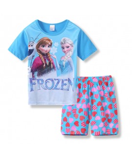 Disney Elsa Pure Cotton Pajamas Elsa Frozen Pajamas Princess Elsa Pyjamas Sets