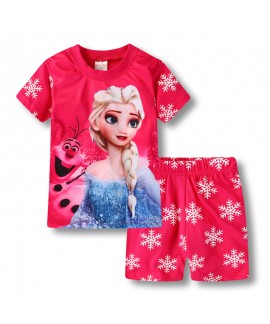 Disney Elsa Pure Cotton Pajamas Elsa Frozen Pajama...