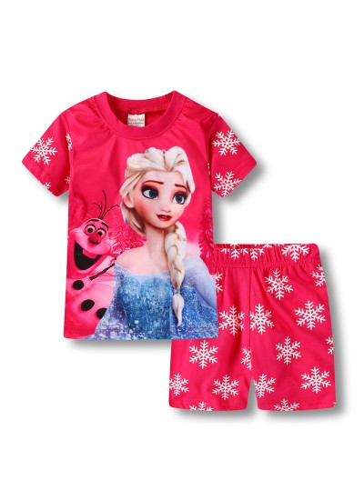 Disney Elsa Pure Cotton Pajamas Elsa Frozen Pajamas Princess Elsa Pyjamas Sets