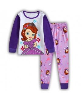 Disney Elsa Pure Cotton Pajamas Elsa Frozen Pajamas Princess Elsa And Anna Long Sleeves Pyjamas Sets